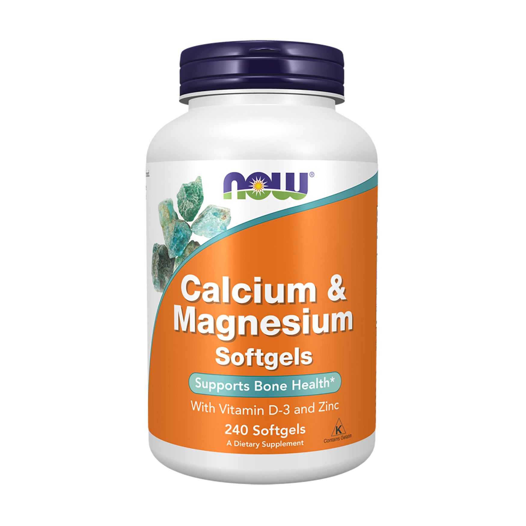 Вітамінно-мінеральний комплекс NOW Foods Calcium &amp; Magnesium with Vitamin D3 and Zinc, 240 капсул